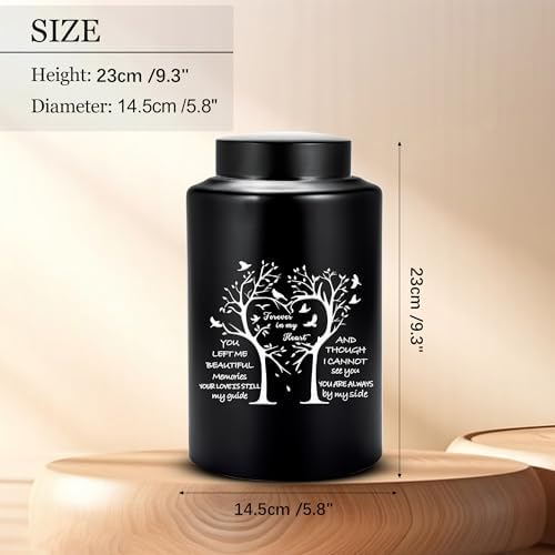 220 Lbs Black Tree of Love Urns for Ashes