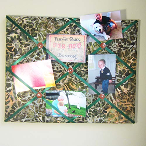 16x20 Zinnia Patch Earth Batik Memo Board