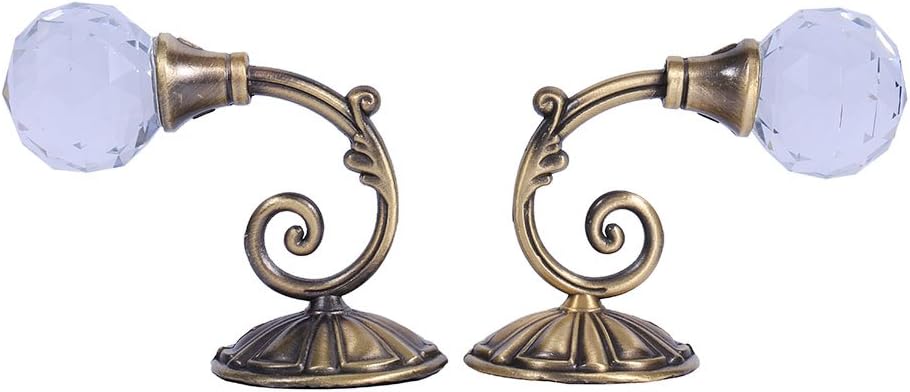 Crystal Curtain Tiebacks 2X Metal Bronze