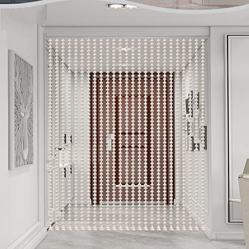 KDDEON Handmade Wood Beaded Curtain with 21 Strands