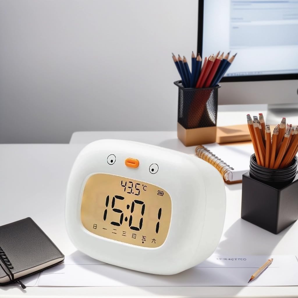 Kids Dinosaur Alarm Clock with Sleep Training and Night Light