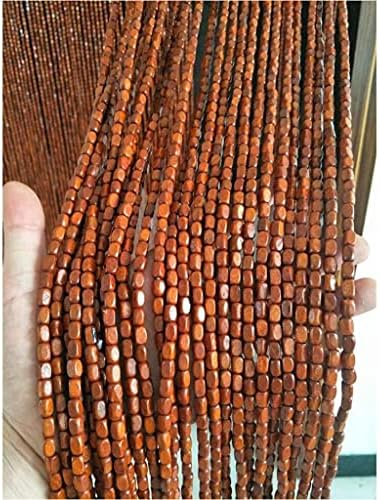 ZHOUXIAO 60 Strands Wood Beaded Curtain for Doorways