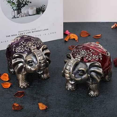 Gusnilo Elephant Ashtray with Lid - Purple