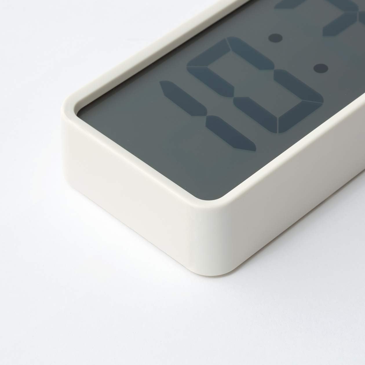 MUJI Digital Clock with Alarm Small White