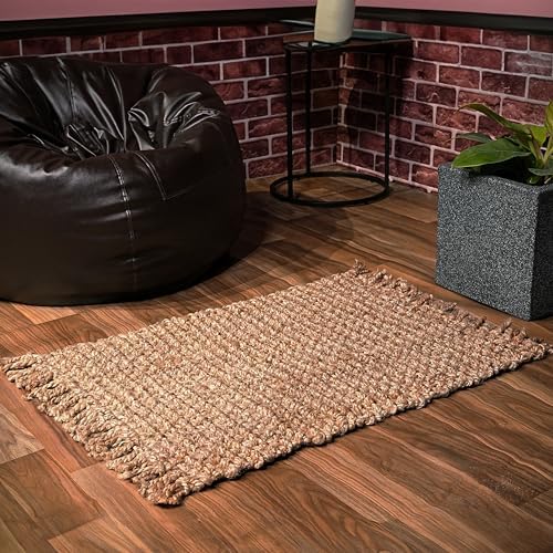 Hausattire Hand Woven Jute Rug 24x36 Inches