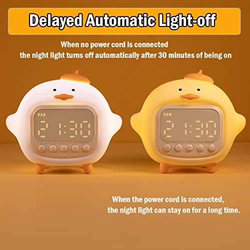 Cute Duck Alarm Clock with Night Light