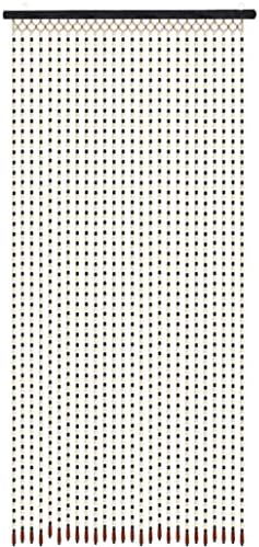 ZHOUXIAO Handmade Wood Bead Curtain for Doorway