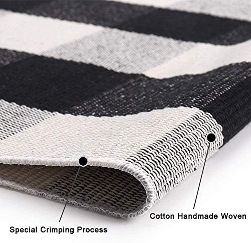 KaHouen Cotton Buffalo Check Rug 275x43 Inches