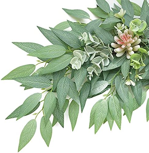 PerGar Artificial Succulents Swag 28 Inch Wedding Arch Decor