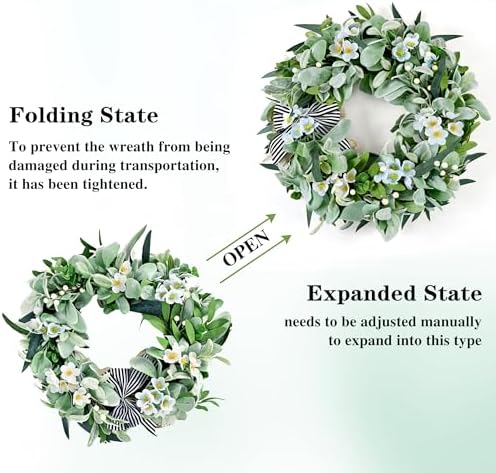 Waipfaru Spring Wreath for Front Door