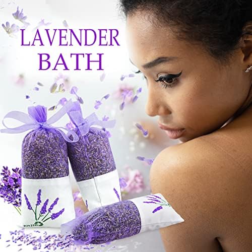 8 Pack French Lavender Sachets for Closets and Drawers