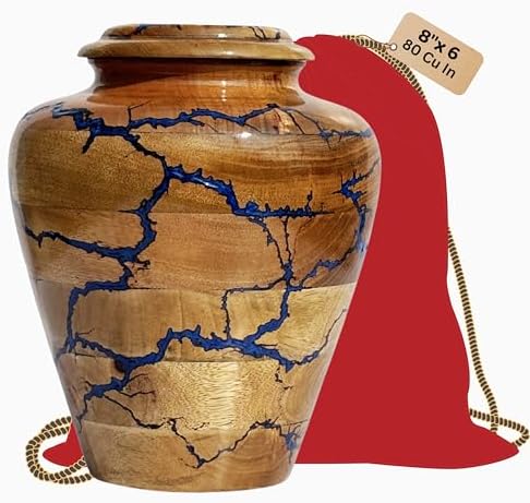 HEYTREND Wooden Urn for Human Ashes Decorative Urn