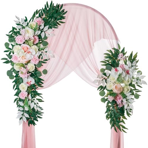 Wedding Arch Flowers Artificial Decor Pack of 3