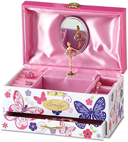 Lillian Vernon Personalized Butterfly Music Box for Girls