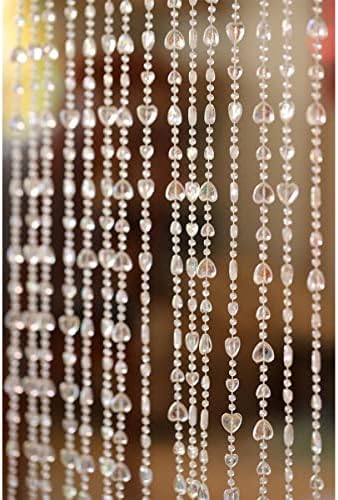 Decorative String Curtain with Tassels 20 pcs Set
