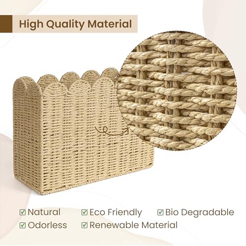 AELS Woven Magazine Holder Floor Rack Book Basket