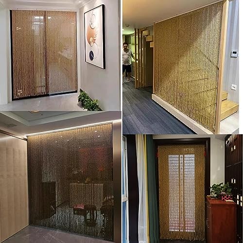 Wood Beaded Door Curtains with Bamboo Beads