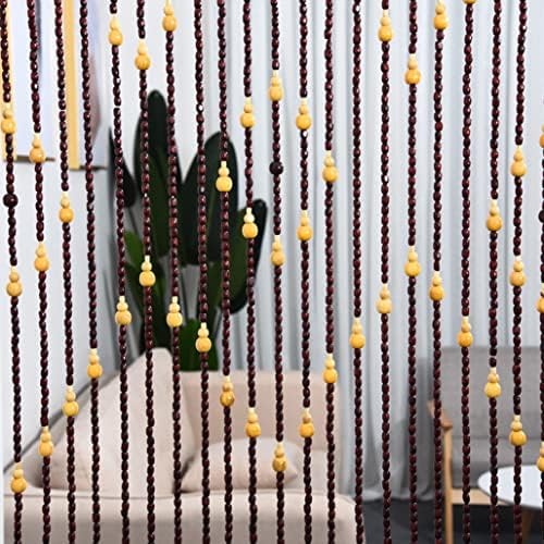 ZHOUXIAO Premium Wood Beaded Curtain for Doorways