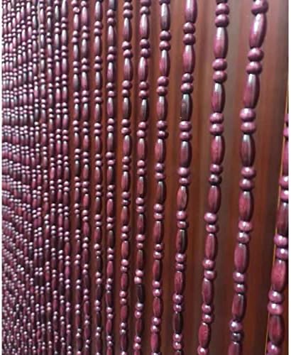 Wood Beaded Curtain for Doorway and Room Decorations