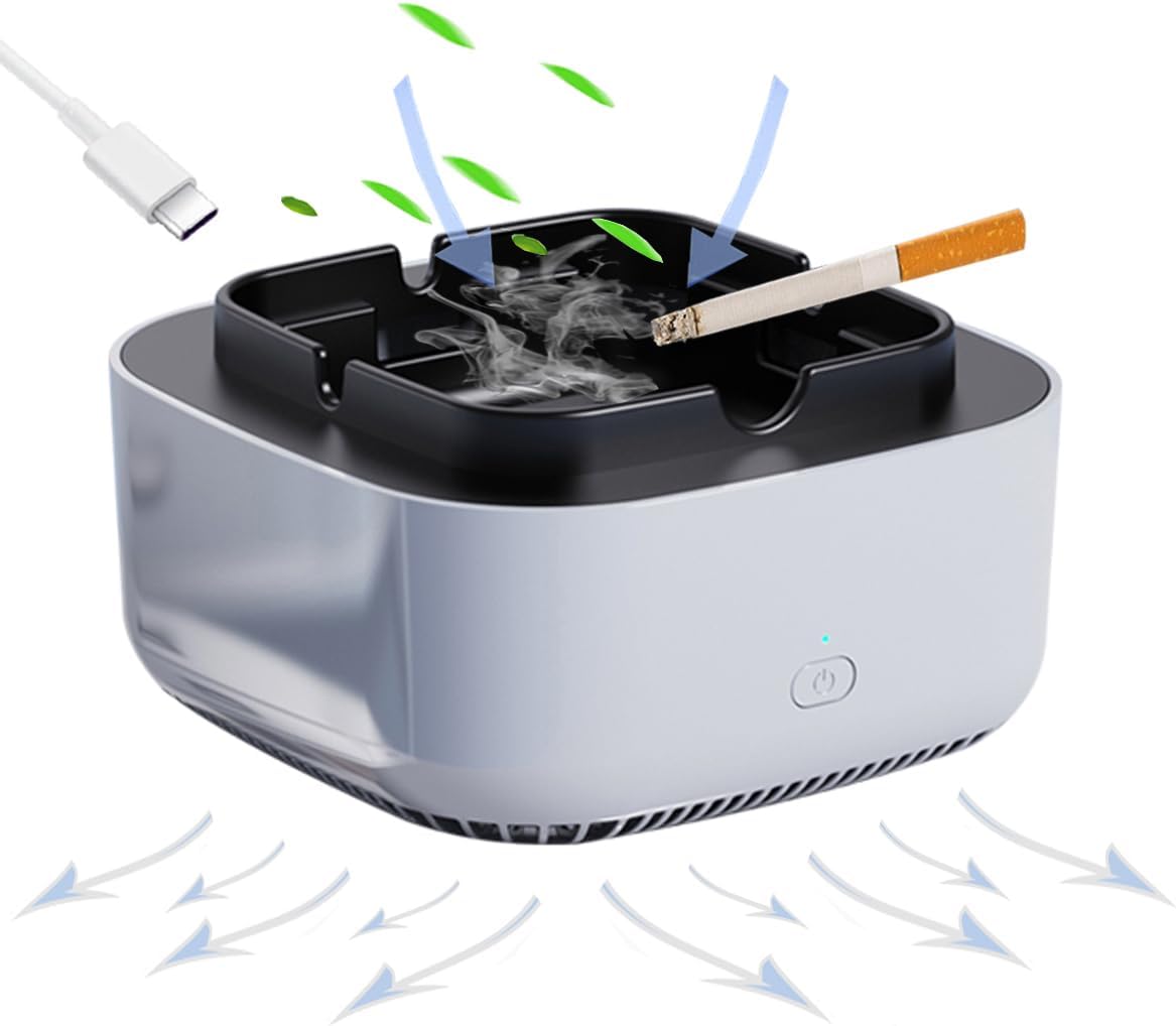 BAORSAPY Smokeless Ashtray 2 in 1 Air Purifier