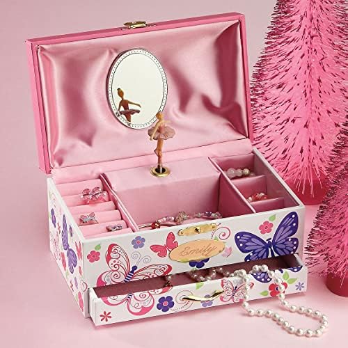 Lillian Vernon Personalized Butterfly Music Box for Girls