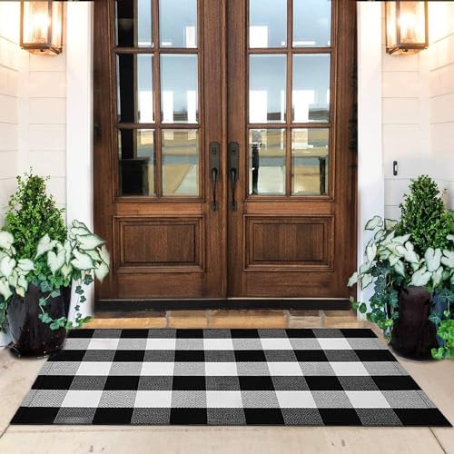KaHouen Cotton Buffalo Check Rug 275x43 Inches