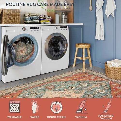 Lahome Boho Tribal 26 x 10 Washable Runner Rug