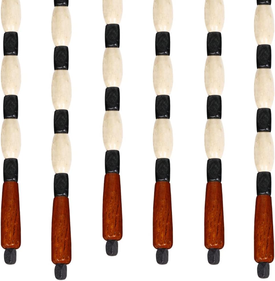 ZHOUXIAO Handmade Wood Bead Curtain for Doorway