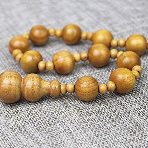 25 Strands Mahogany Beaded Door Curtain for Entryways and Room Dividers