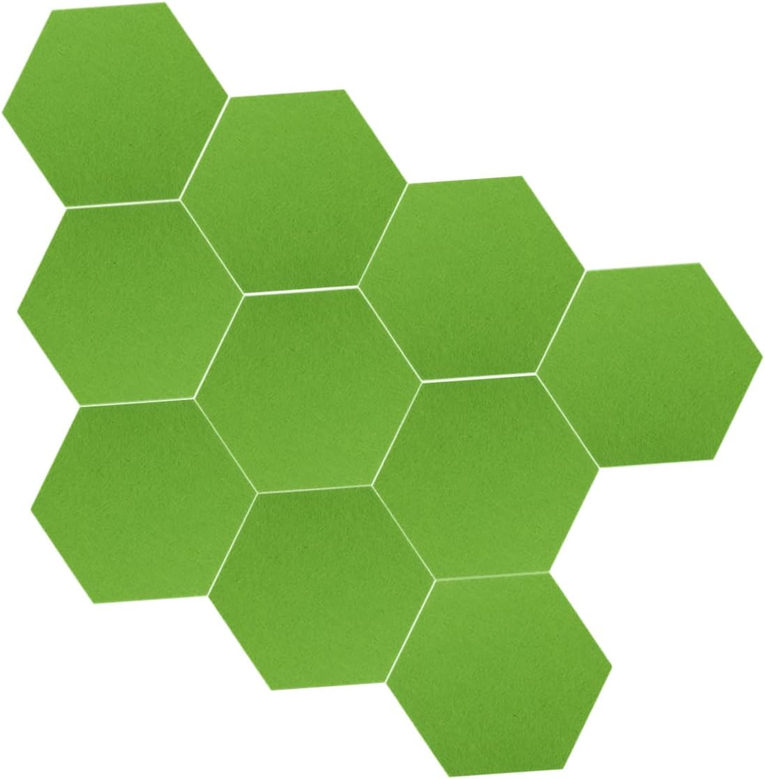 Hexagon Felt Board Tiles Set of 10 Green