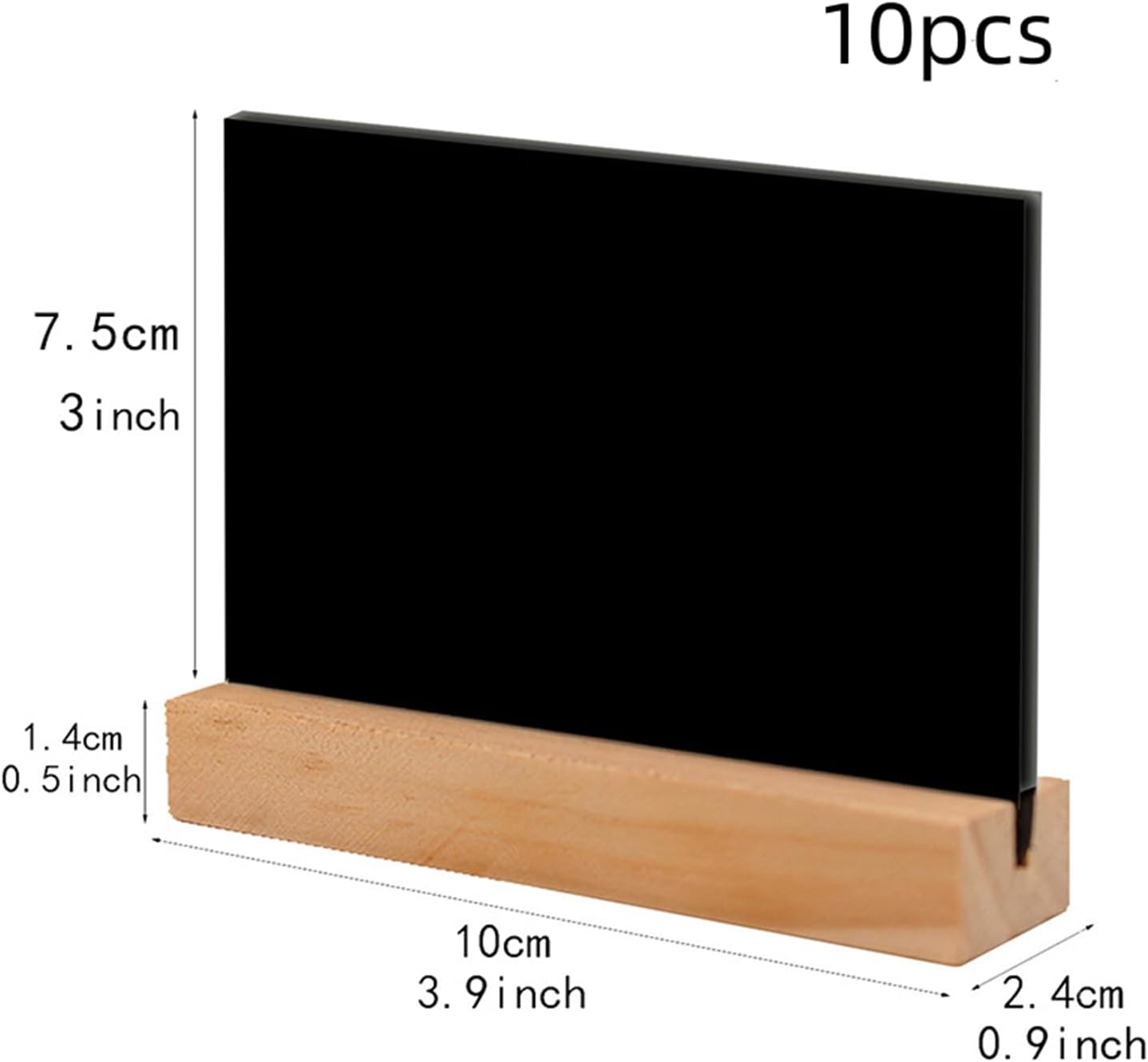 4x3 Inch Mini Chalkboards 10 Pcs Double Sided Signs
