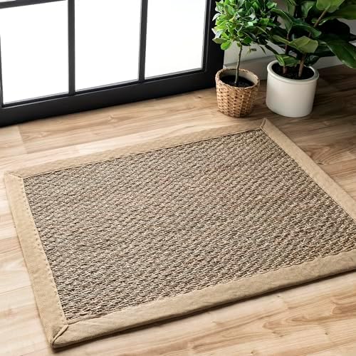 nuLOOM 2x3 Seagrass Area Rug in Beige