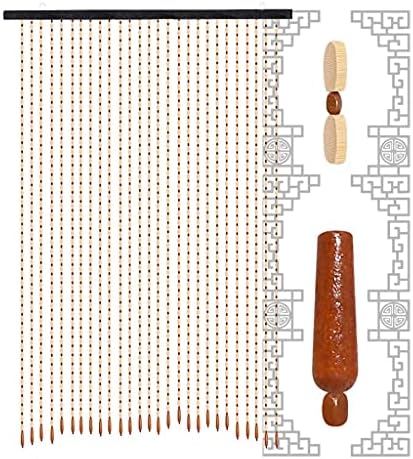 ZHOUXIAO Wood Beaded Curtain for Doorways 1