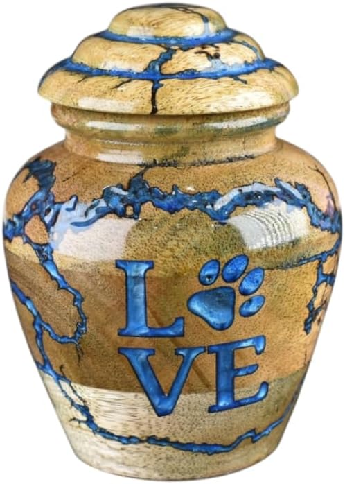 Merit Wooden Craft Cremation Urn for Pets - 20 lbs Capacity