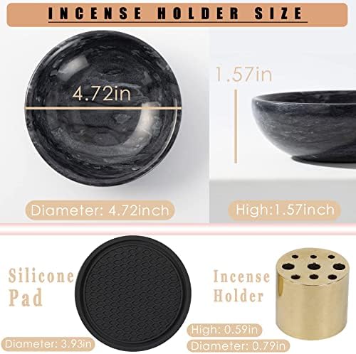 Natural Marble Incense Holder with 9 Holes