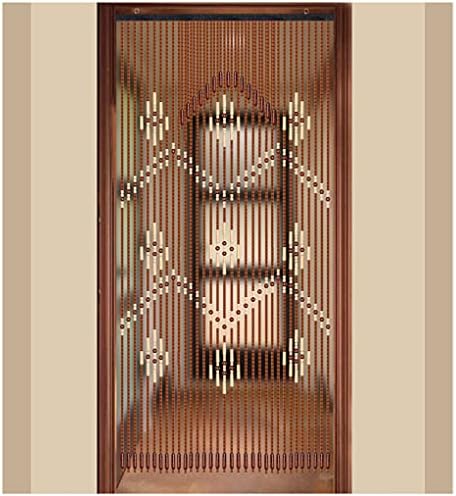 ZHOUXIAO Wood Beaded Curtain for Doorways and Closets