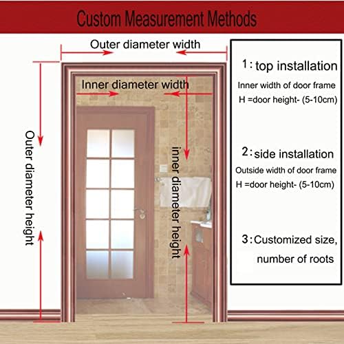 Bamboo Beaded Curtain for Doorway and Room Dividers
