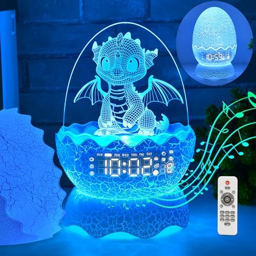 Egg Shape Night Light with Touch Control and Bluetooth Speaker