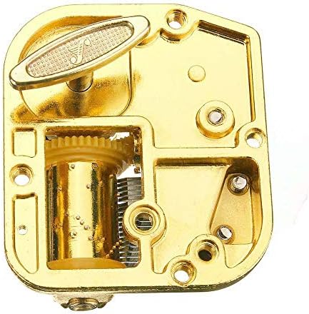 Pursuestar Wind Up Music Box Movement 18 Note Gold