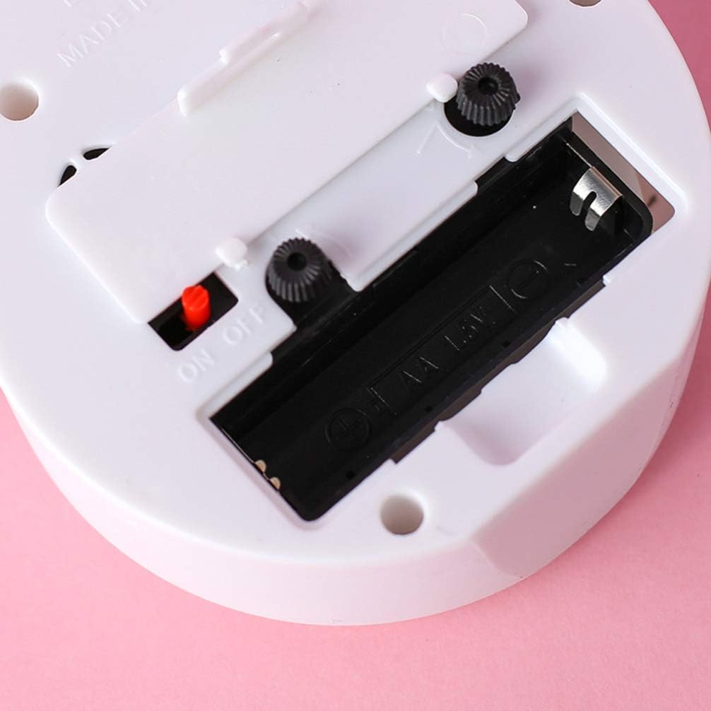 BESPORTBLE Lucky Cat Desk Clock Alarm Clock White