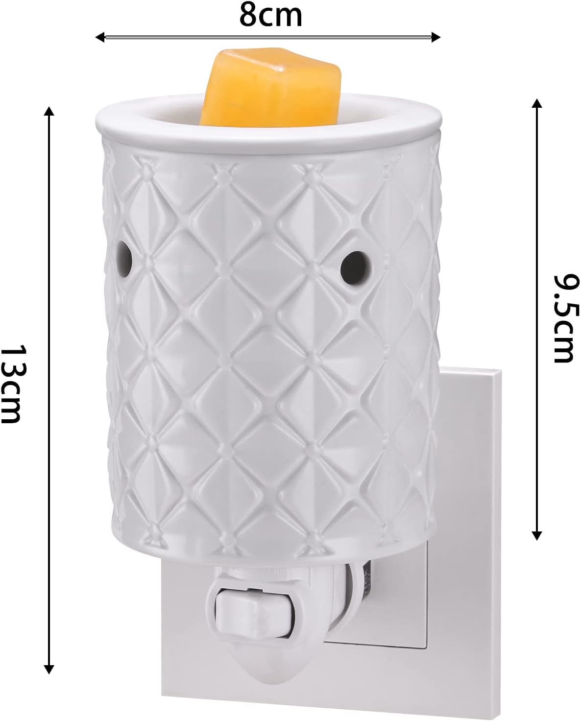 STAR MOON Ceramic Wax Melt Warmer with Night Light