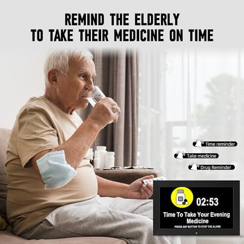 WiFi Digital Wall Clock with Weather and Dementia Alarm
