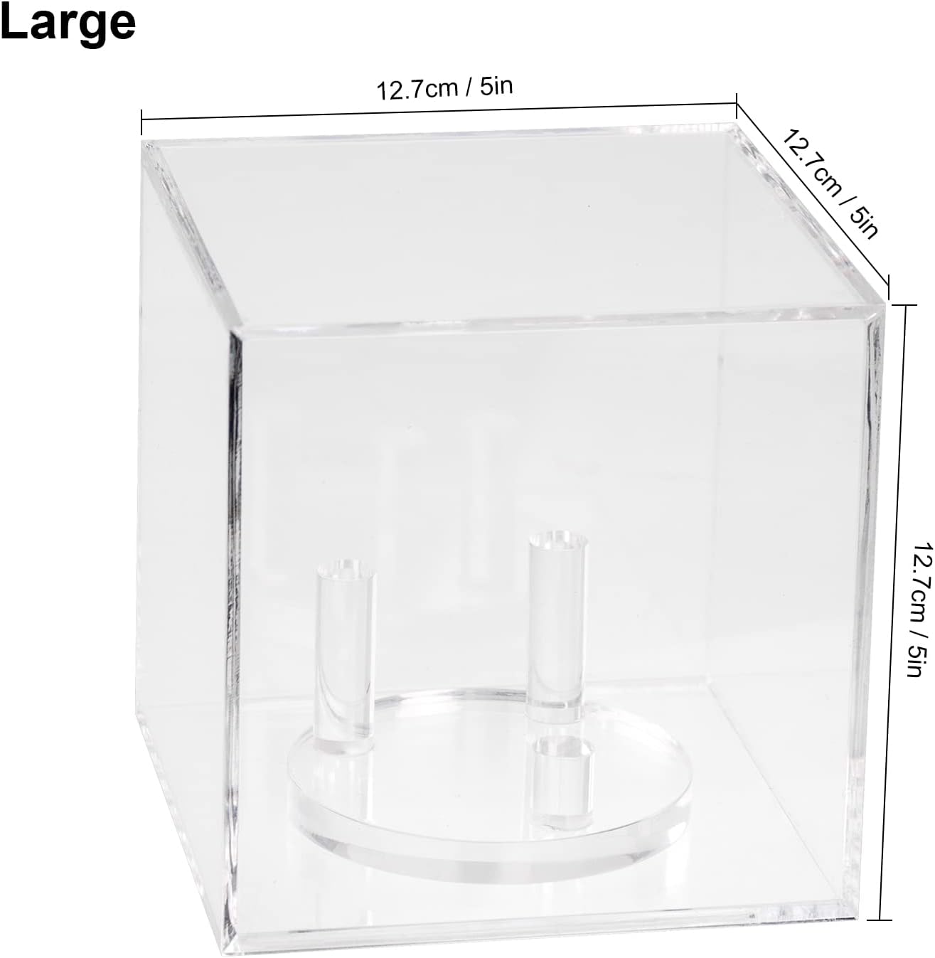 Clear Acrylic Mineral Geode Fossil Coral Display Box