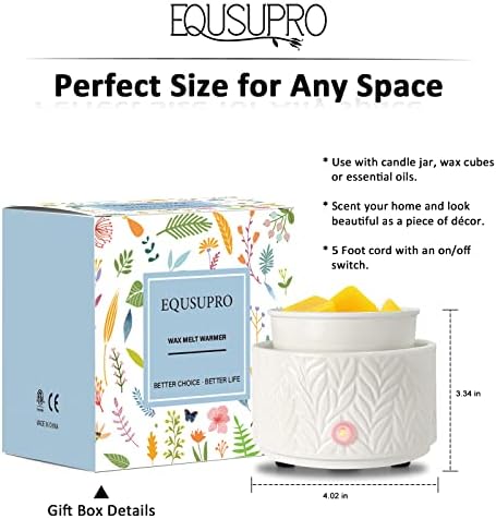 EQUSUPRO Leaf Wax Melt Warmer 3-in-1 Electric