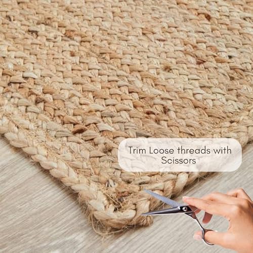 FRELISH DECOR Handwoven Jute Area Rug 25x6 Feet