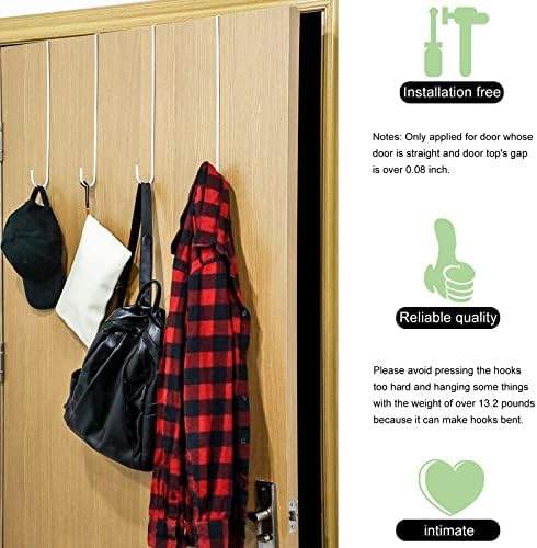 Hotop 15 Inch Steel Wreath Hanger Hooks 2 Pack