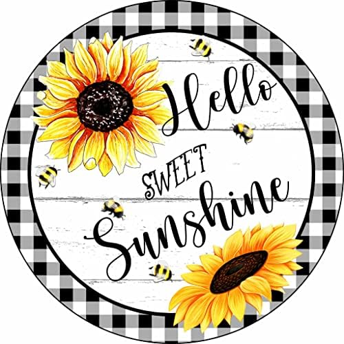Hello Sweet Sunshine Retro Metal Wall Sign