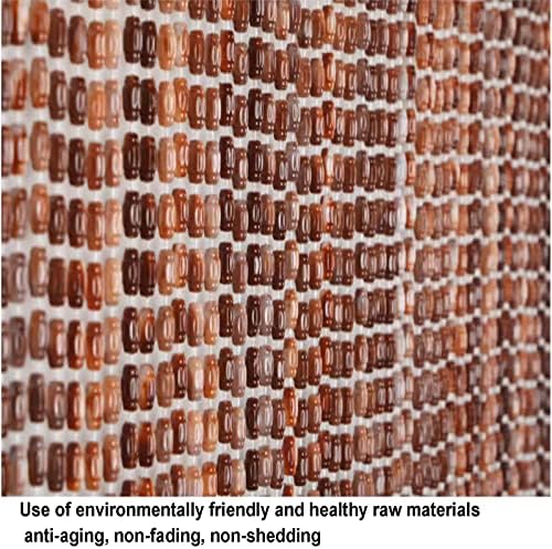 EMYJAY Brown Beaded Door Curtain 70x200cm