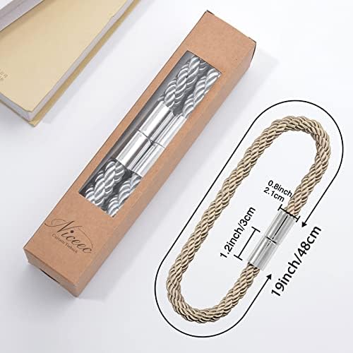 NICEEC 2 Pack Magnetic Curtain Holdbacks