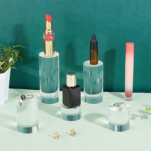 BENECREAT 5 Pcs Clear Acrylic Display Pedestals